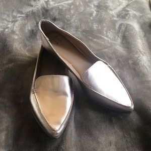 Gold Pointy Toe Flats